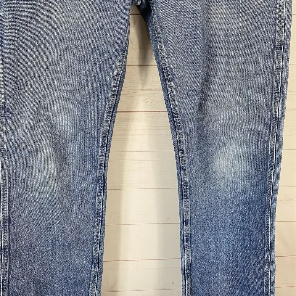 Vtg Key Mens Carpenter Jeans Size 33 Blue 100% Cotton Pockets Straight Leg 32x30